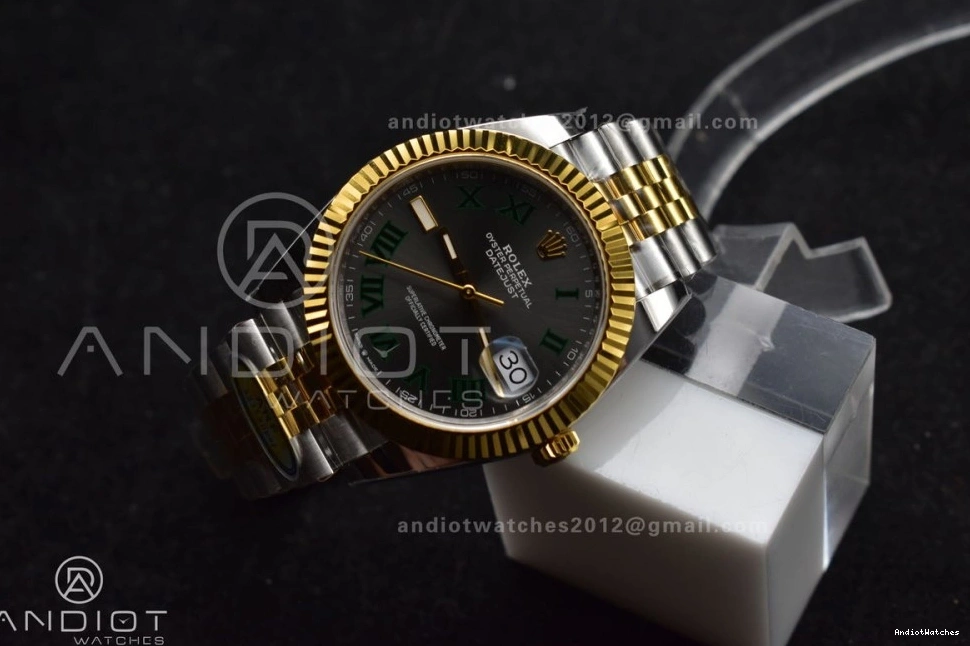 YG YG (Gain Steel Jubilee SS Bracelet TopPick SH3235 SS 41 Edition 1:1 126333 Dial Weight) 904L Gray on ARF DateJust Best Green Roman 620 0523